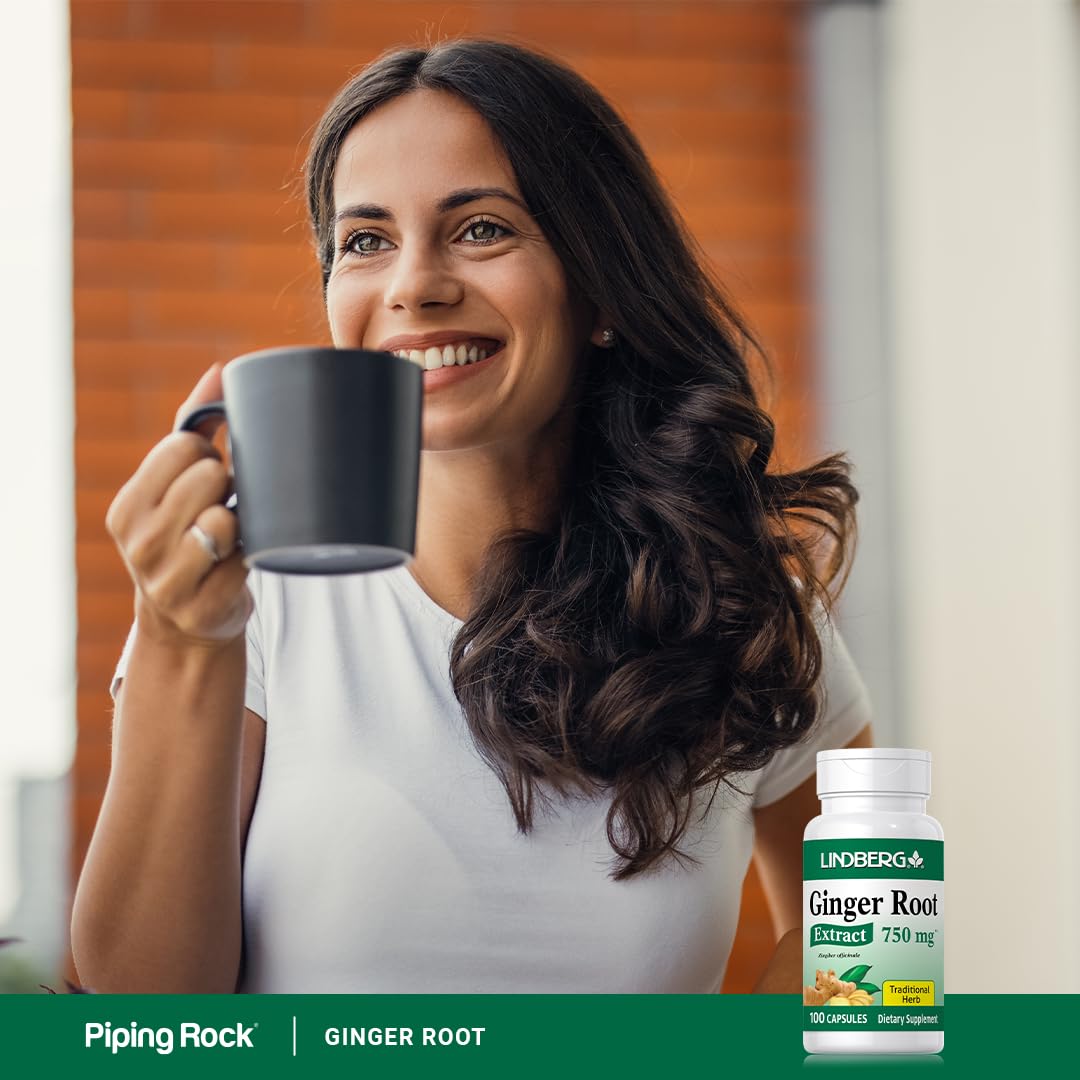 Lindberg Ginger Root Extract capsules with measuring spoon