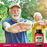Lindberg MSM Daily Capsules 1000mg back view