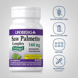 Lindberg Saw Palmetto Capsules back view with ingredient list
