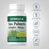 Lindberg Saw Palmetto capsules close-up