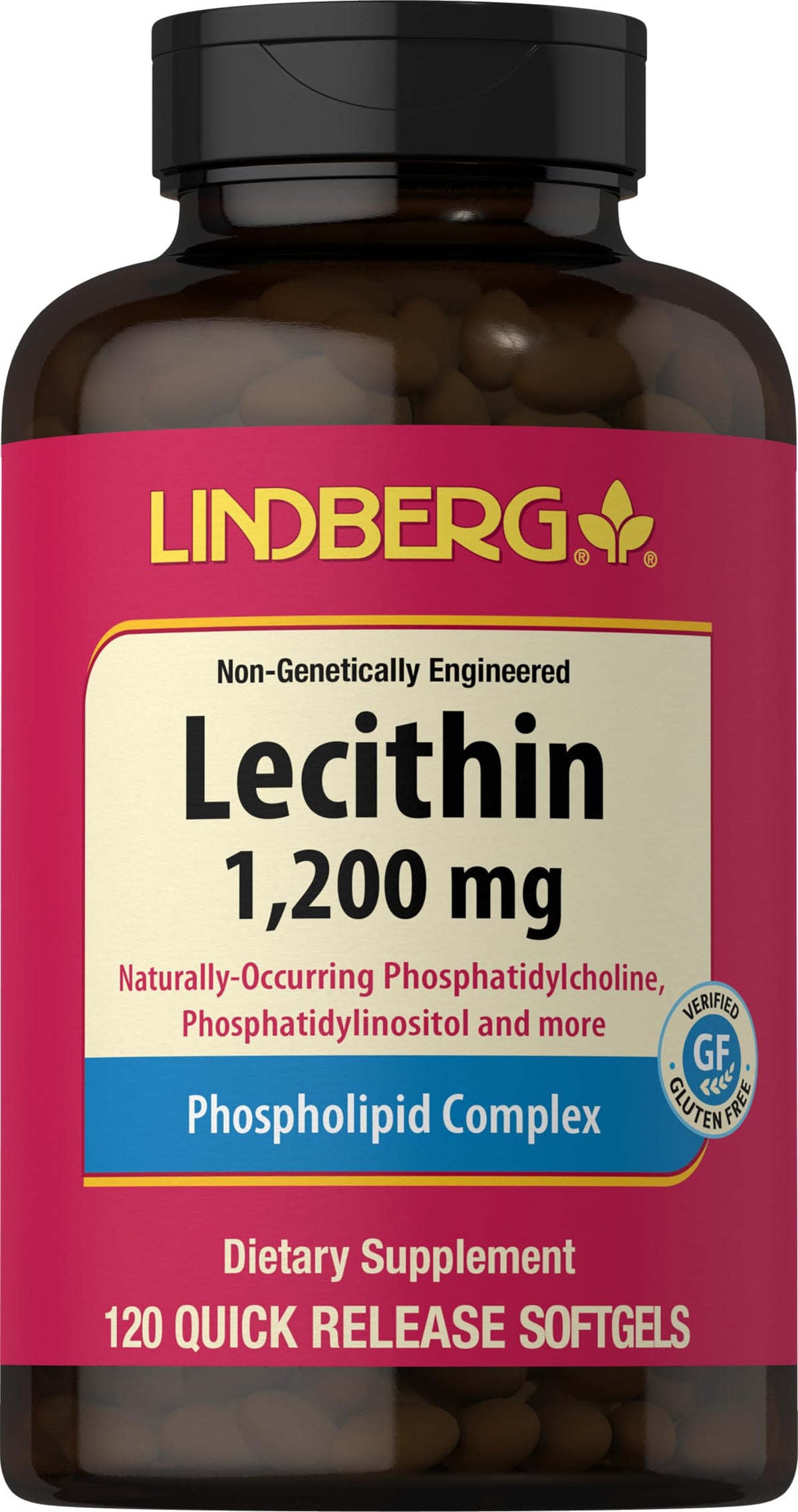 Lindberg Soy Lecithin Softgels front view packaging