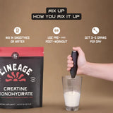 Lineage Provisions Micronized Creatine Monohydrate with sea salt