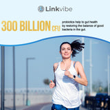 Linkvibe Probiotic Supplement 300 Billion CFU packaging details