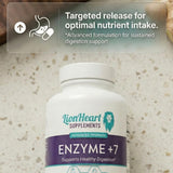 LionHeart Supplements Enzyme +7 90 Tablets side view