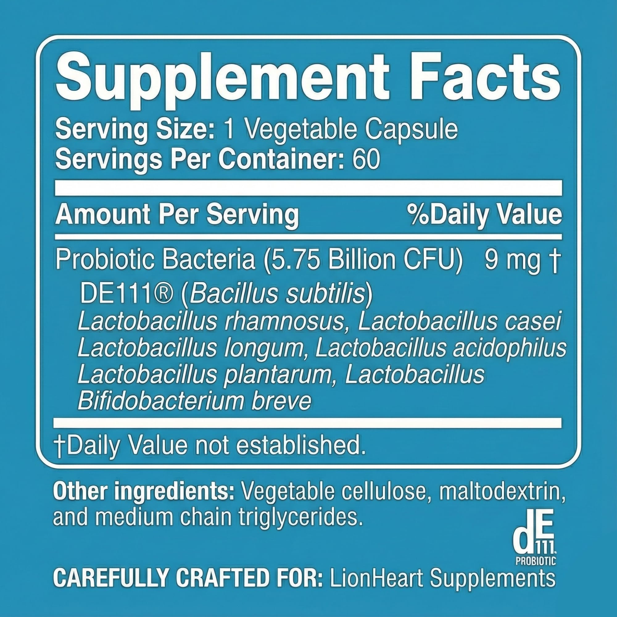 LionHeart Supplements Probiotic Pro Plus 7 capsule close-up