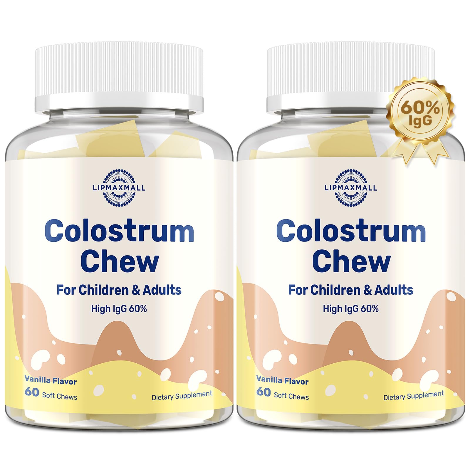 lipmaxmall Colostrum Chews 640g packaging front view