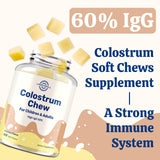 lipmaxmall Colostrum Chews 640g with chews displayed
