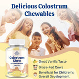 lipmaxmall Colostrum Chews with a measuring spoon