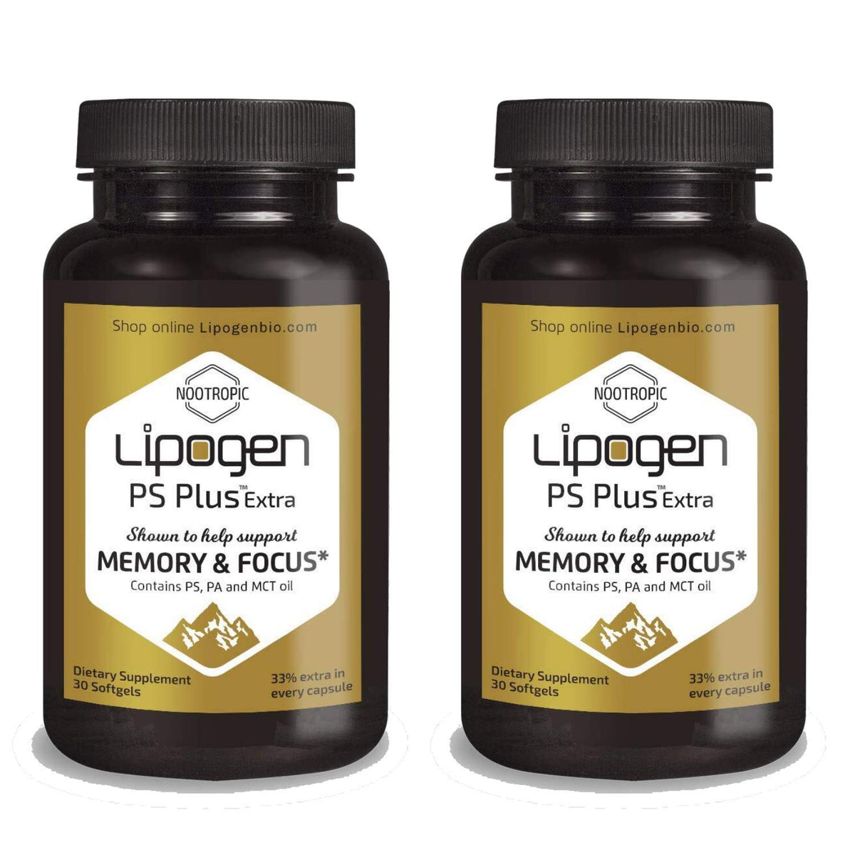 Lipogen PS Plus Extra Brain Supplement 150g front view
