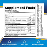 Lipotriad Adult 50+ Lutein Supplement with Omega 3 fish oil