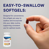 Lipotriad Visionary Eye Care Softgels back view showing ingredients