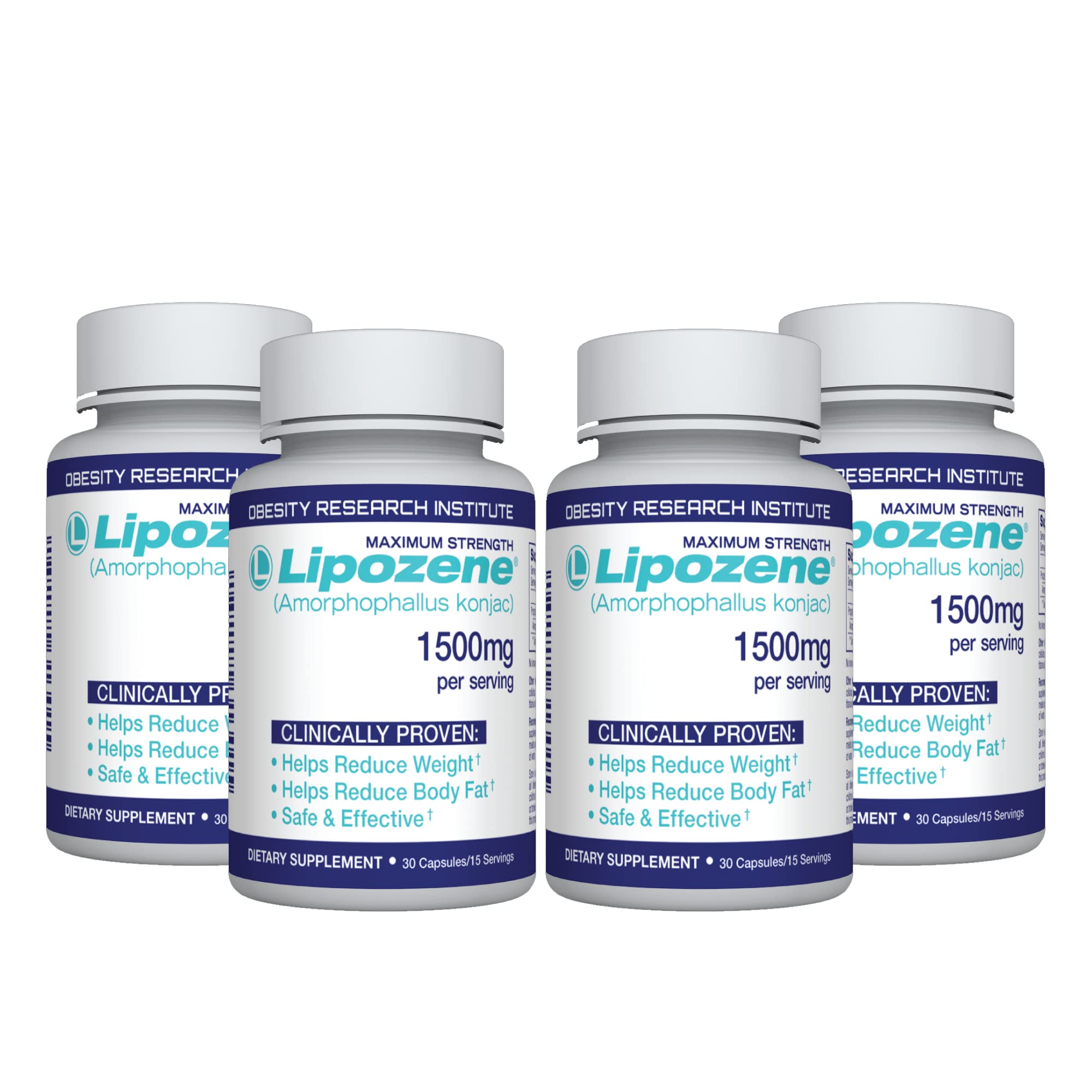 Lipozene Dietary Supplement Capsules 60 Count front view