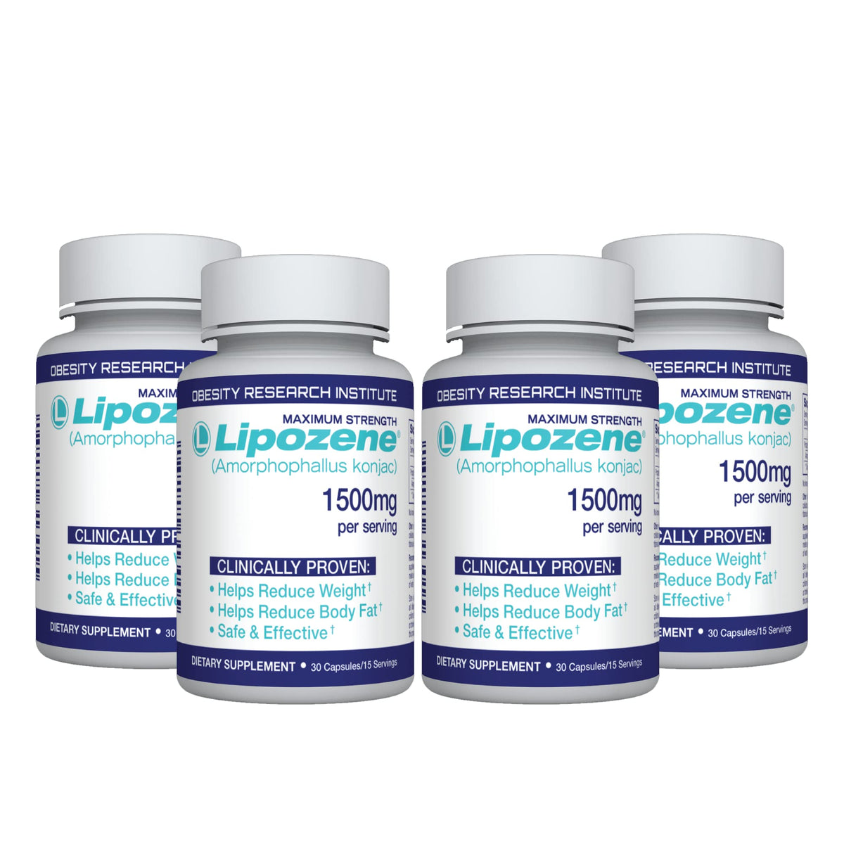 Lipozene Dietary Supplement Capsules 60 Count front view