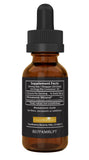 Liquid Gold ORMUS Monoatomic Gold Supplement 4 oz on wooden table
