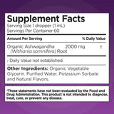 Liquid Naturals Ashwagandha Drops 2000mg bottle with dropper