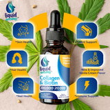 Liquid Naturals Collagen Supplement packaging side view