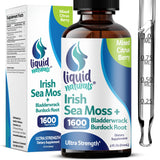 Liquid Naturals Sea Moss Drops 227g front view with citrus berry flavour