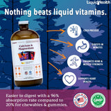 LIQUIDHEALTH Calcium & Magnesium Liquid Supplement back view