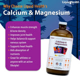 LIQUIDHEALTH Calcium & Magnesium Liquid Supplement side view