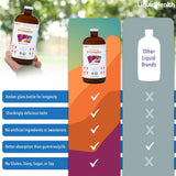 LIQUIDHEALTH Mega Energy B-Complex 907g liquid supplement in a glass
