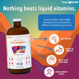 LIQUIDHEALTH Mega Energy B-Complex 907g liquid supplement side view