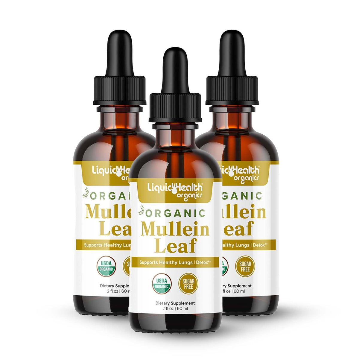 LIQUIDHEALTH Mullein Leaf Extract Drops 375g front view