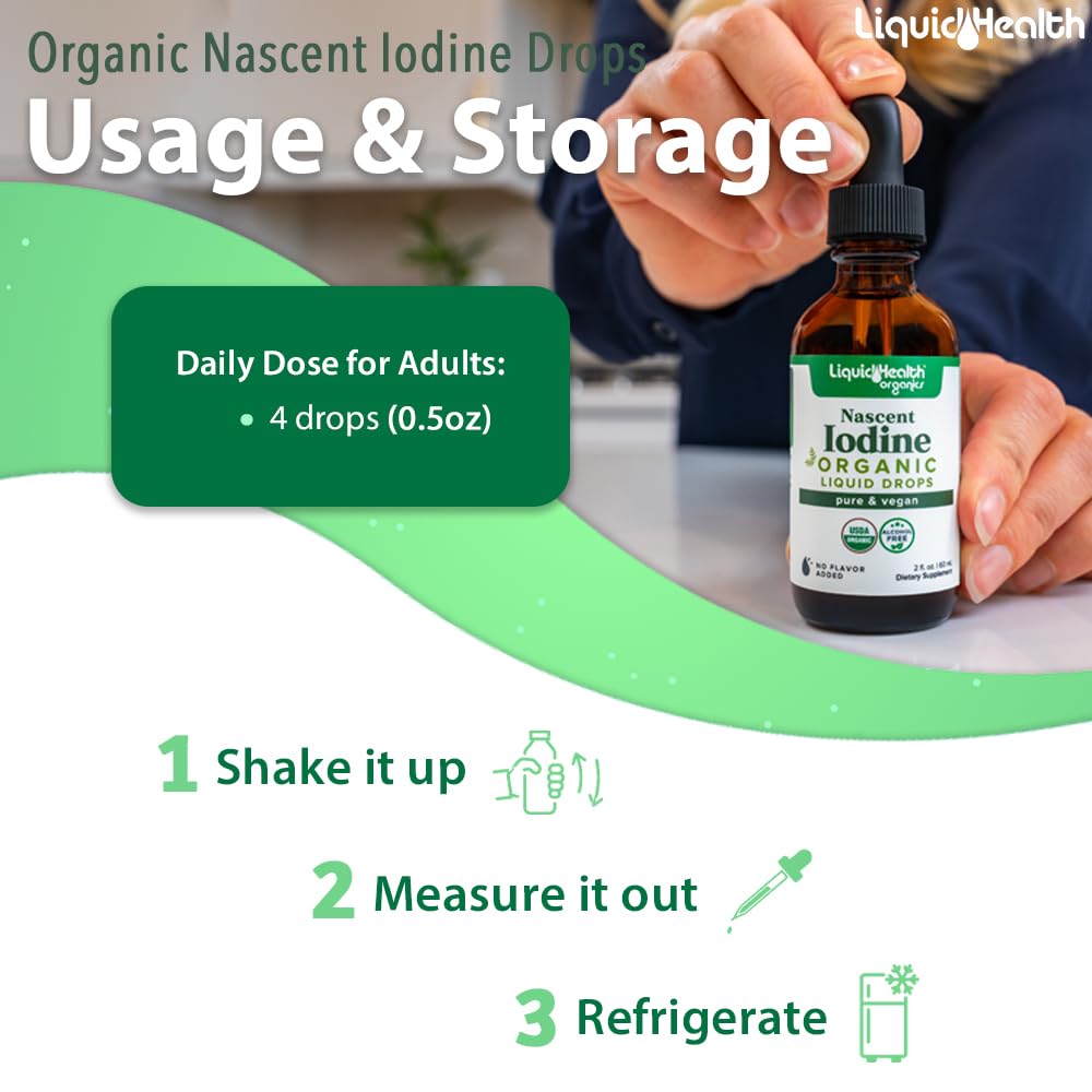 LIQUIDHEALTH Nascent Iodine Drops 259g packaging