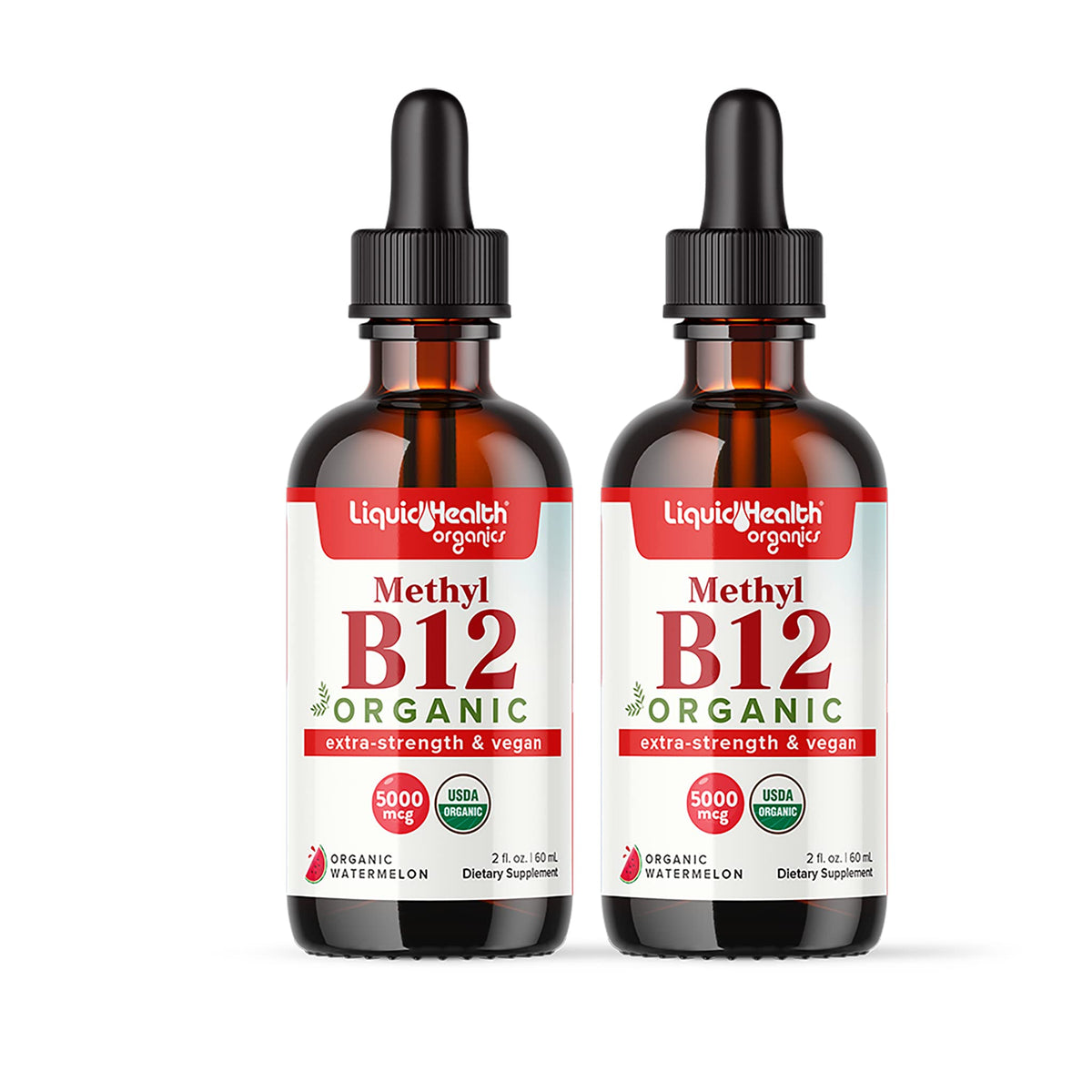 LIQUIDHEALTH Organic Vitamin B12 Drops 5000 mcg front view