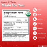 LIQUIDHEALTH Organic Vitamin B12 Drops 5000 mcg with watermelon flavour