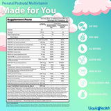 LIQUIDHEALTH Prenatal/Postnatal Liquid Multivitamin 32 oz in lifestyle setting