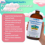LIQUIDHEALTH Prenatal/Postnatal Liquid Multivitamin 32 oz side view