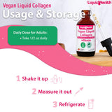 LIQUIDHEALTH Vegan Liquid Collagen Drops 390g back view