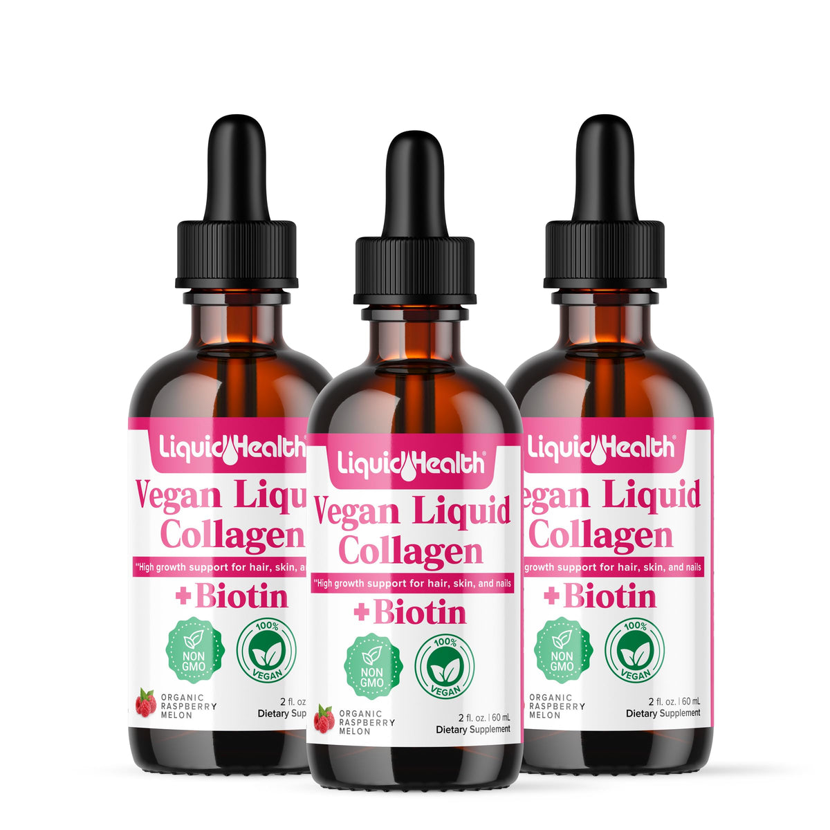 LIQUIDHEALTH Vegan Liquid Collagen Drops 390g front view