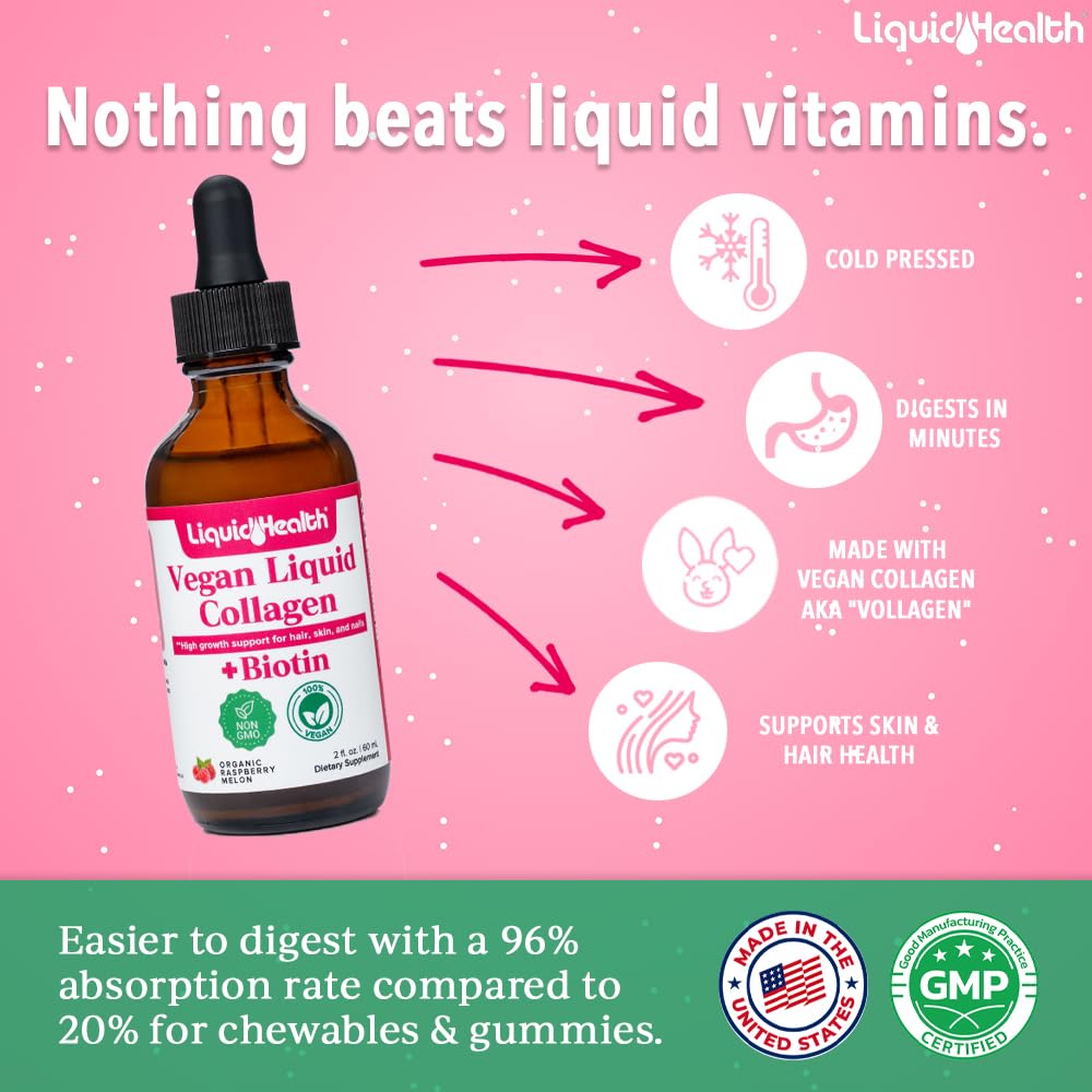 LIQUIDHEALTH Vegan Liquid Collagen Drops 390g lifestyle scene
