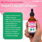 LIQUIDHEALTH Vegan Liquid Collagen Drops with Organic Raspberry Melon flavour