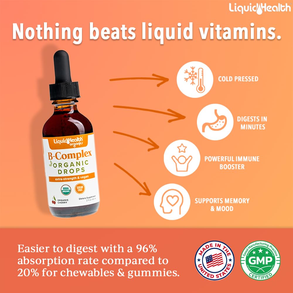 LIQUIDHEALTH Vitamin B Complex Liquid Drops dropper close-up