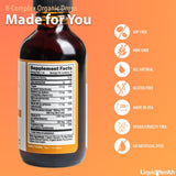 LIQUIDHEALTH Vitamin B Complex Liquid Drops in a glass with beverage