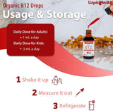 LIQUIDHEALTH Vitamin B12 Drops Watermelon flavour