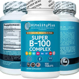 LIQUIDPACKPRO B-Complex Vitamin Supplement 100 Capsules in hand
