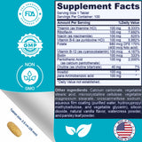 LIQUIDPACKPRO B-Complex Vitamin Supplement 100 Capsules side view