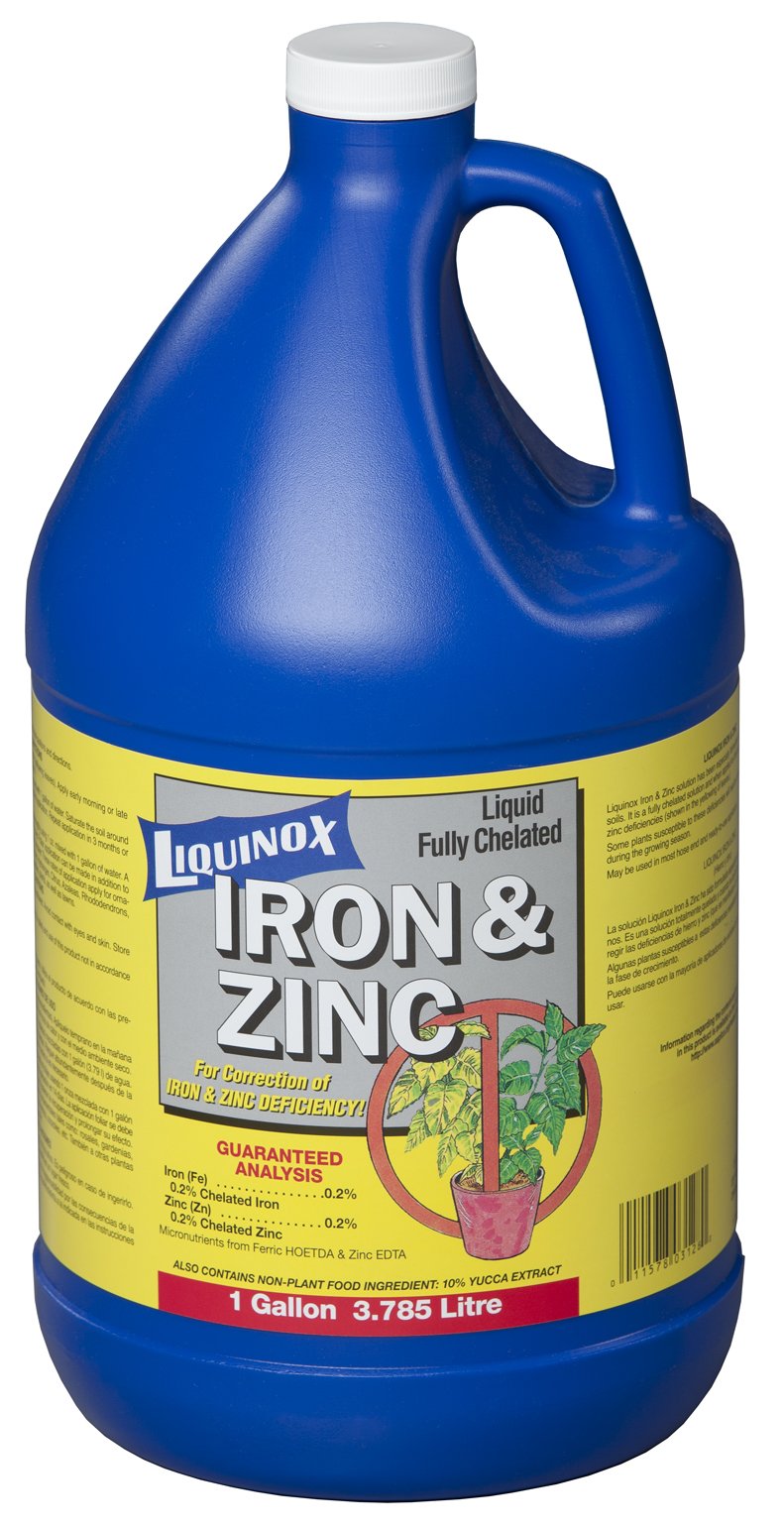 Liquinox Iron and Zinc Chelate Supplement 442g front view