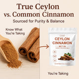LIRAE Ceylon Cinnamon Softgels back view with ingredient list