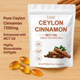 LIRAE Ceylon Cinnamon Softgels side view showing softgel