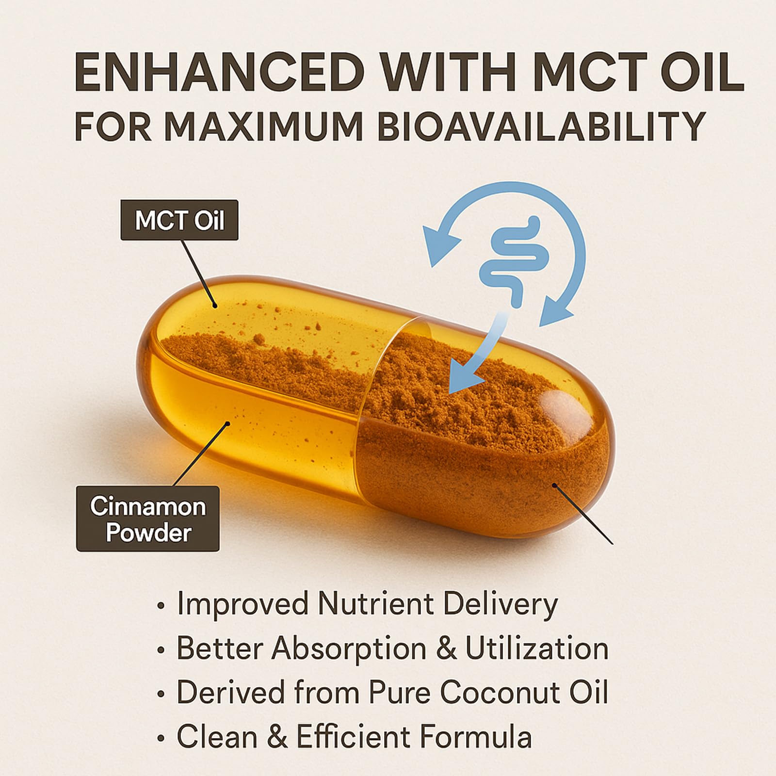 LIRAE Ceylon Cinnamon Softgels with MCT oil