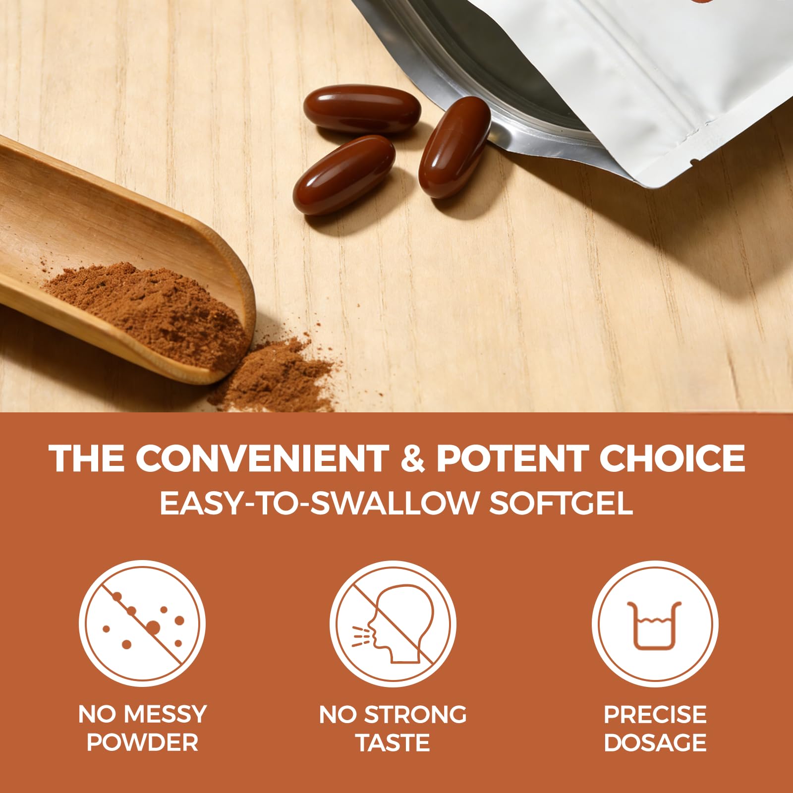 LIRAE Ceylon Cinnamon Supplement in a lifestyle setting on a kitchen counter
