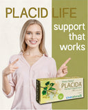 Lisanatura Placida Herbal Supplement capsules in a hand
