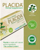 Lisanatura Placida Herbal Supplement packaging with ingredients list
