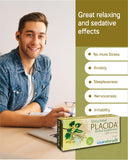 Lisanatura Placida Herbal Supplement with a glass of water