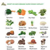 Lite Supply Fruits & Veggies Supplement capsules on a wooden table