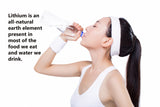 Lithitate supplement bottle with 1000mg lithium label